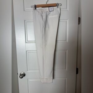 NWT WHBM Cream Ankle Pants